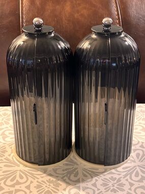 Set of 2 Target Bullseye Organizers Enclosed w/ Slide Door & Turnable Storage!